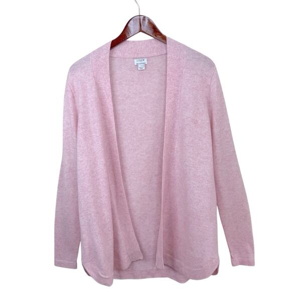 J.CREW Factory 100% Cashmere Soft Pink Open Cardigan Women’s Size S - Picture 2 of 14